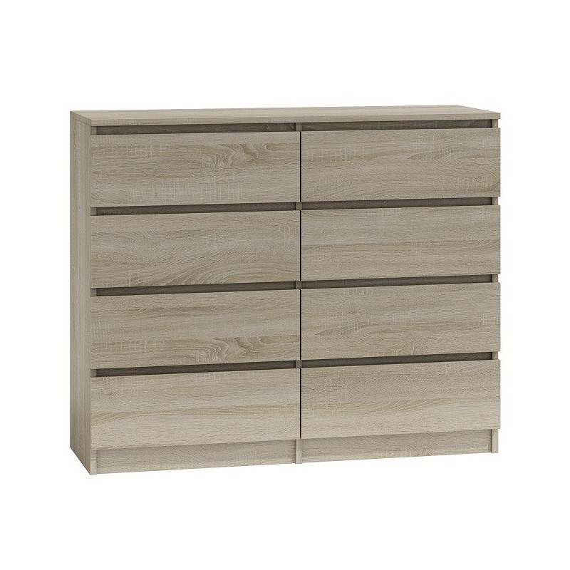 Topeshop M8 120 SONOMA chest of drawers Topeshop M8 120 SONOMA chest of drawers