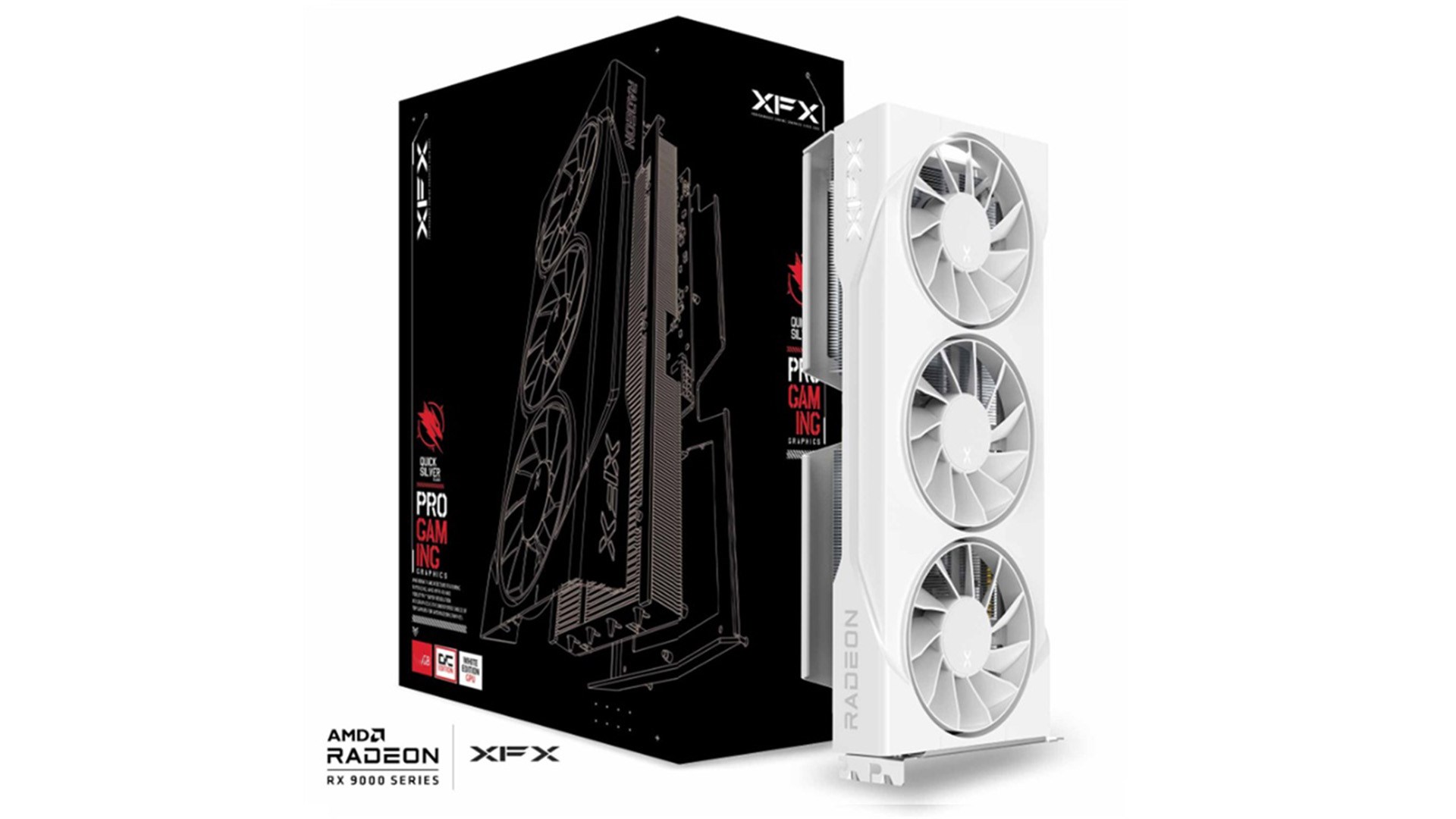 Graphics card. XFX SWIFT RX 9060XT OC White 3-FAN 16GB Graphics card. XFX SWIFT RX 9060XT OC White 3-FAN 16GB
