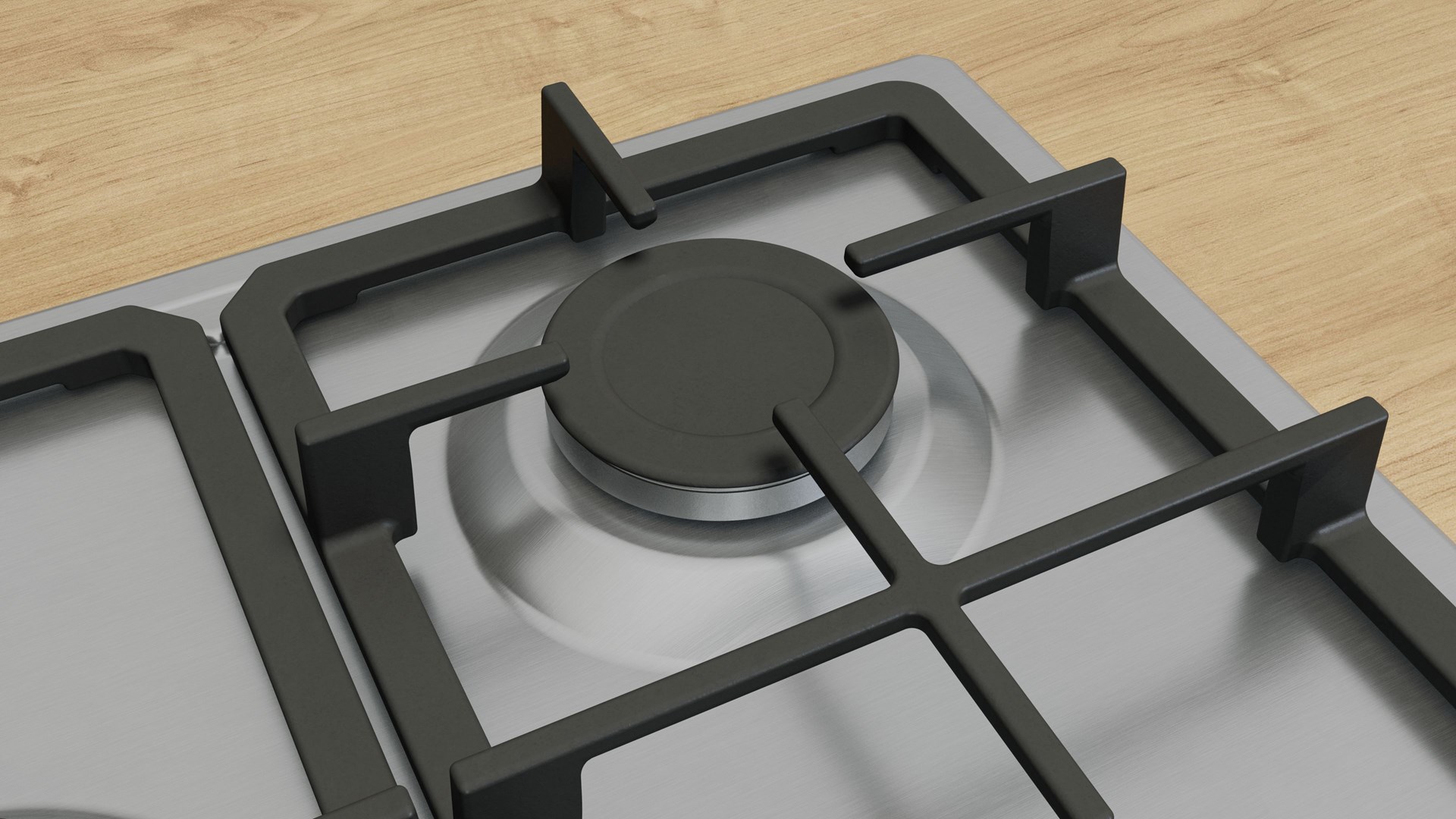 Bosch Serie 4 PGQ7B5K90 hob Stainless steel Built-in 75 cm Gas 5 zone(s) Bosch Serie 4 PGQ7B5K90 hob Stainless steel Built-in 75 cm Gas 5 zone(s)