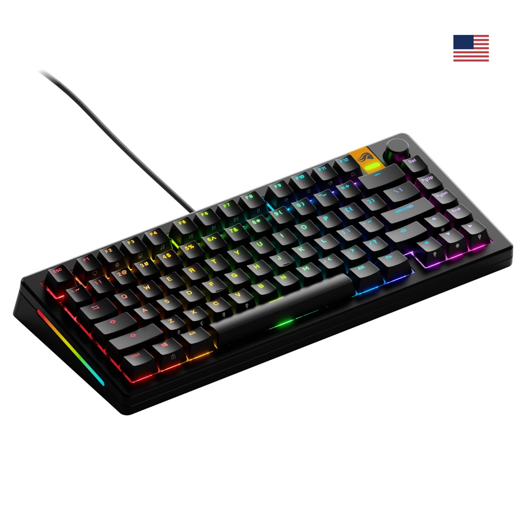 Glorious Gaming GMMK 3 HE 75% Prebuilt Wired Black - US Glorious Gaming GMMK 3 HE 75% Prebuilt Wired Black - US