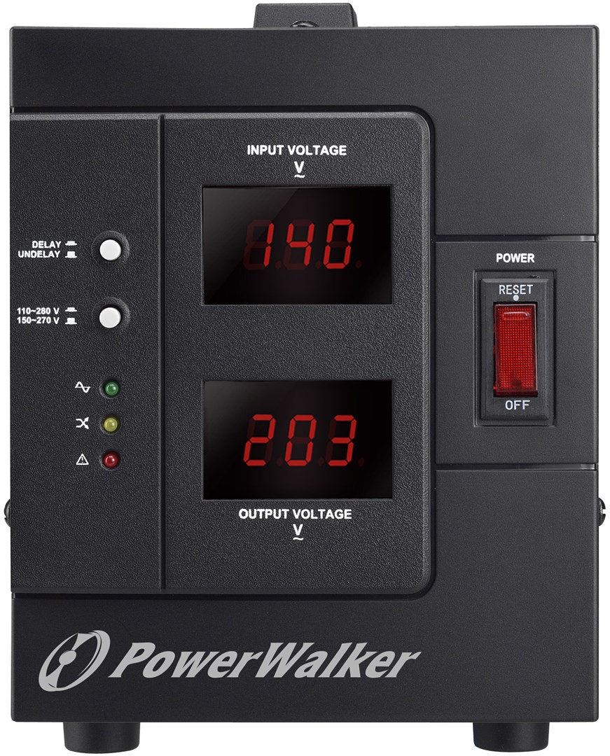 PowerWalker AVR 2000 SIV FR voltage regulator 2 AC outlet(s) 110 - 280 V Black PowerWalker AVR 2000 SIV FR voltage regulator 2 AC outlet(s) 110 - 280 V Black