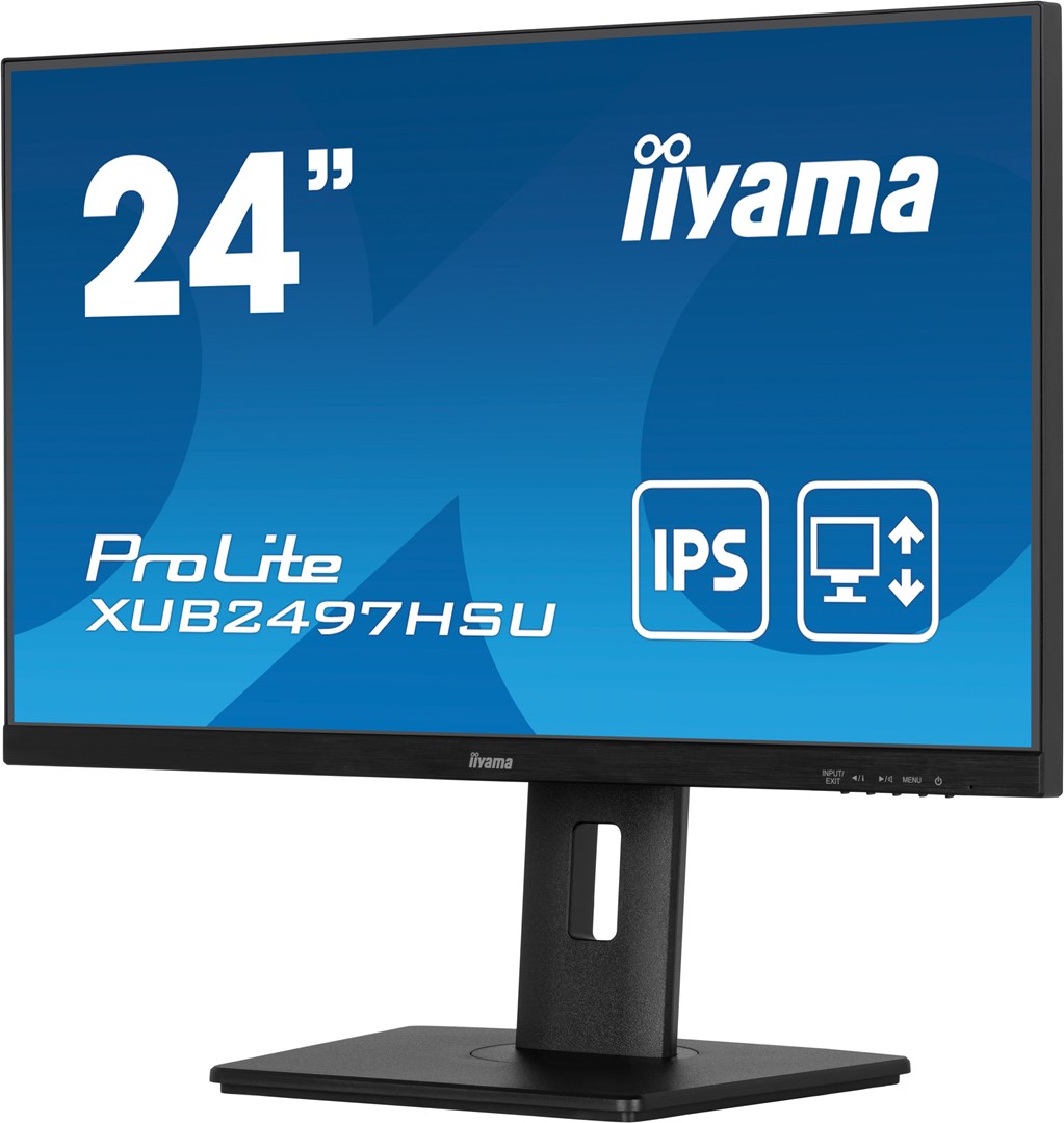 iiyama 24” IPS technology panel with height adjustable stand and 100Hz refresh rate iiyama 24” IPS technology panel with height adjustable stand and 100Hz refresh rate