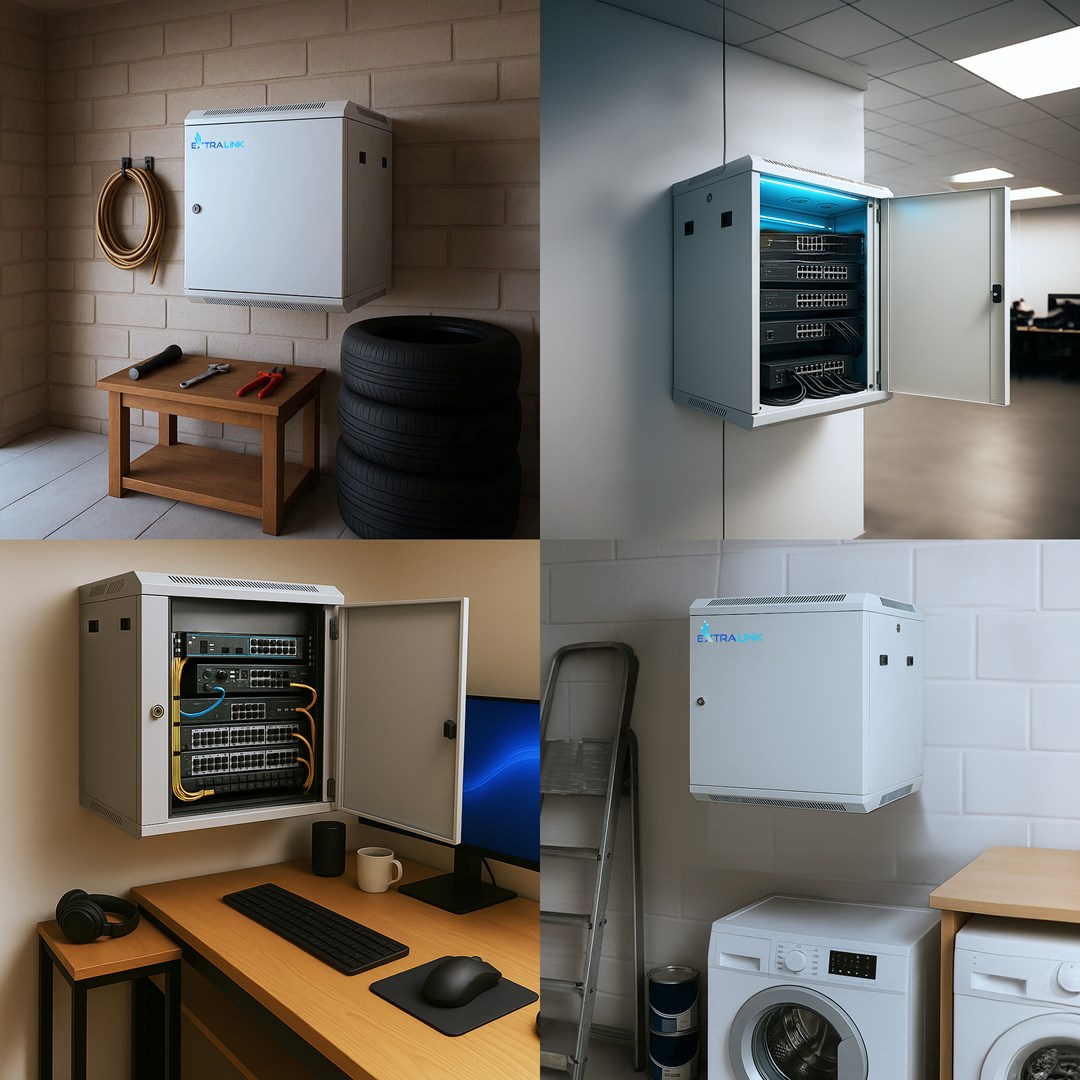 Extralink Rackmount cabinet 6U 600x600 ASP Gray wall mounted, metal door Extralink Rackmount cabinet 6U 600x600 ASP Gray wall mounted, metal door