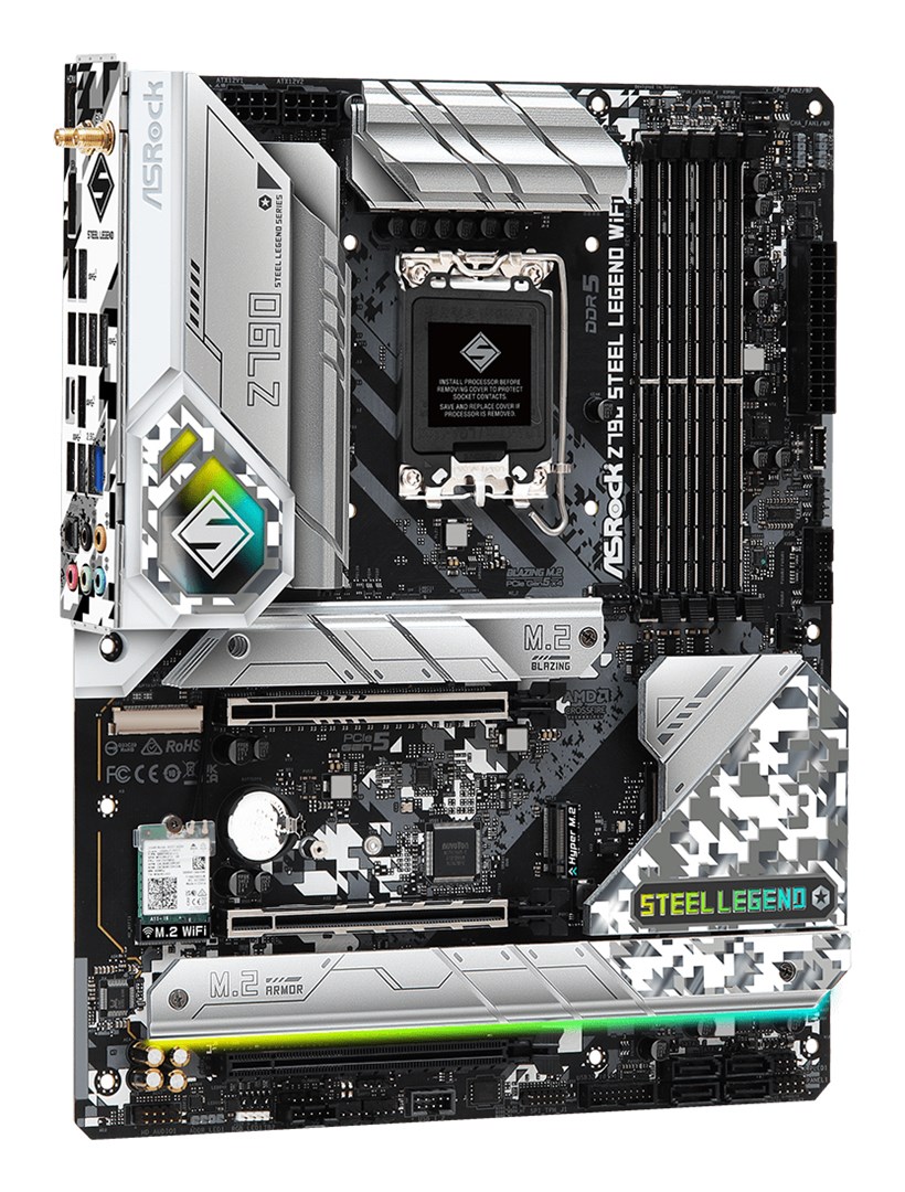Asrock Z790 Steel Legend WiFi Intel Z790 LGA 1700 ATX Asrock Z790 Steel Legend WiFi Intel Z790 LGA 1700 ATX