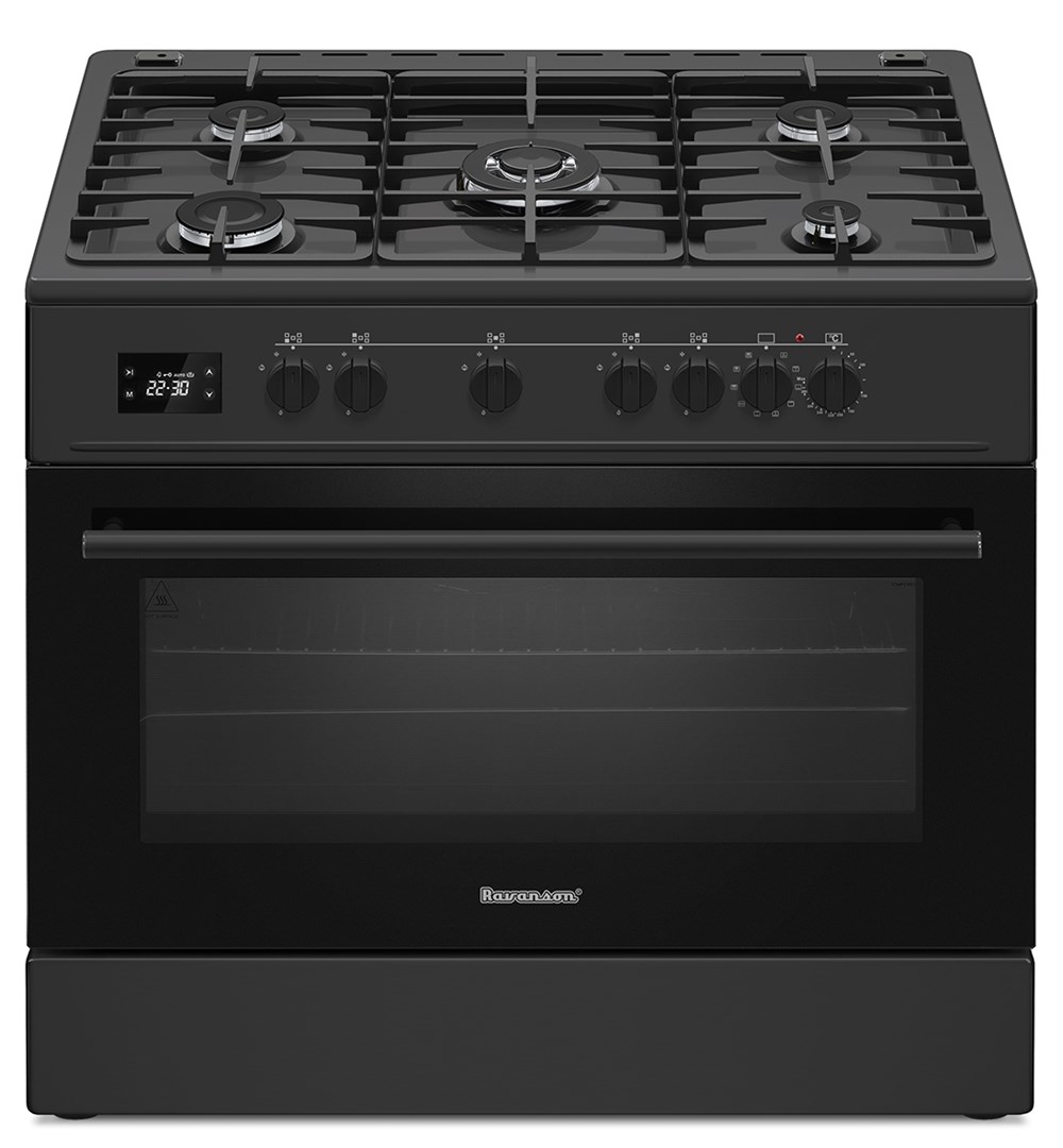 Ravanson KWGE-K90 Cheff Modern Black gas and electric cooker (black) Ravanson KWGE-K90 Cheff Modern Black gas and electric cooker (black)