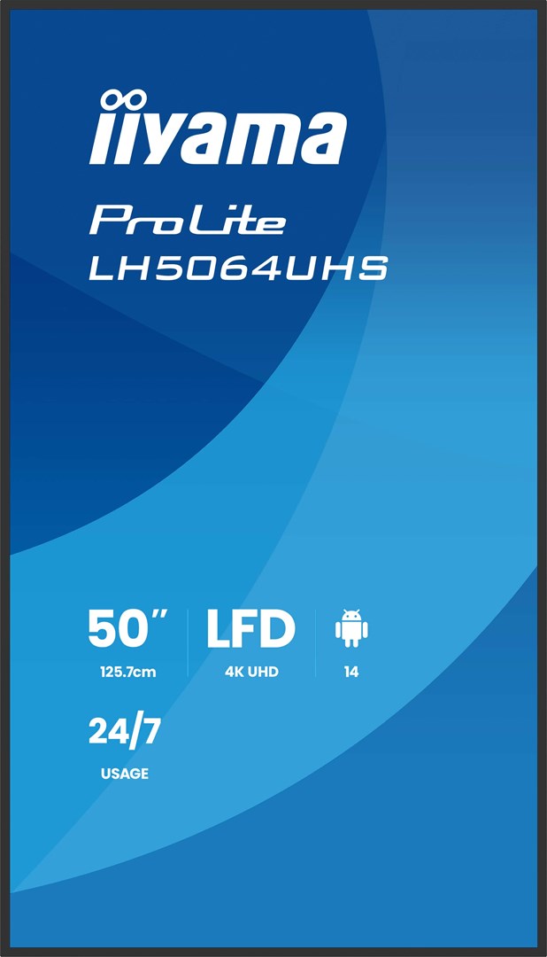 iiyama 50" 4K UHD Most powerful professional digital signage display with advanced control and connectivity options iiyama 50" 4K UHD Most powerful professional digital signage display with advanced control and connectivity options