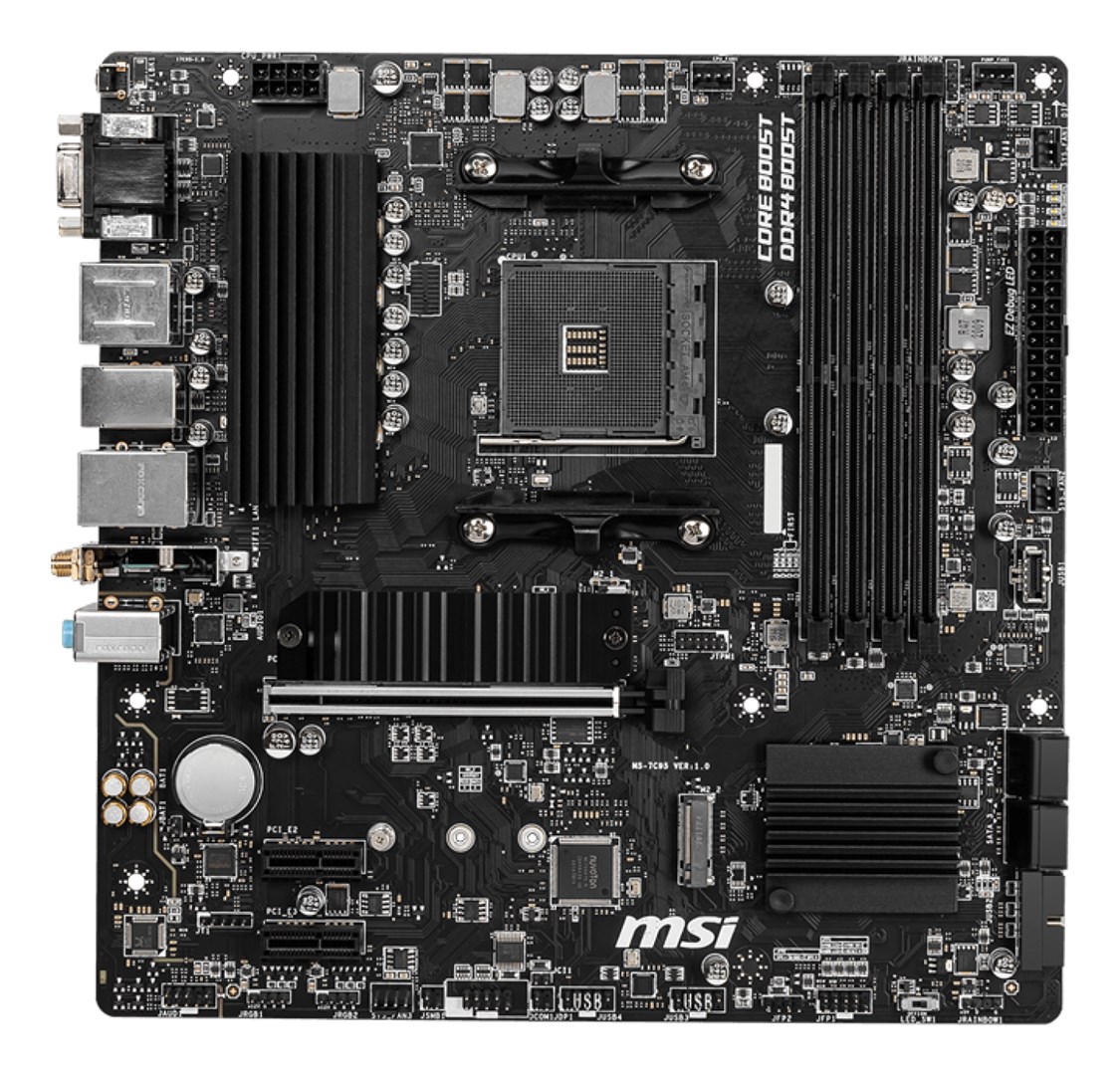 MSI B550M PRO-VDH WIFI motherboard AMD B550 Socket AM4 micro ATX MSI B550M PRO-VDH WIFI motherboard AMD B550 Socket AM4 micro ATX
