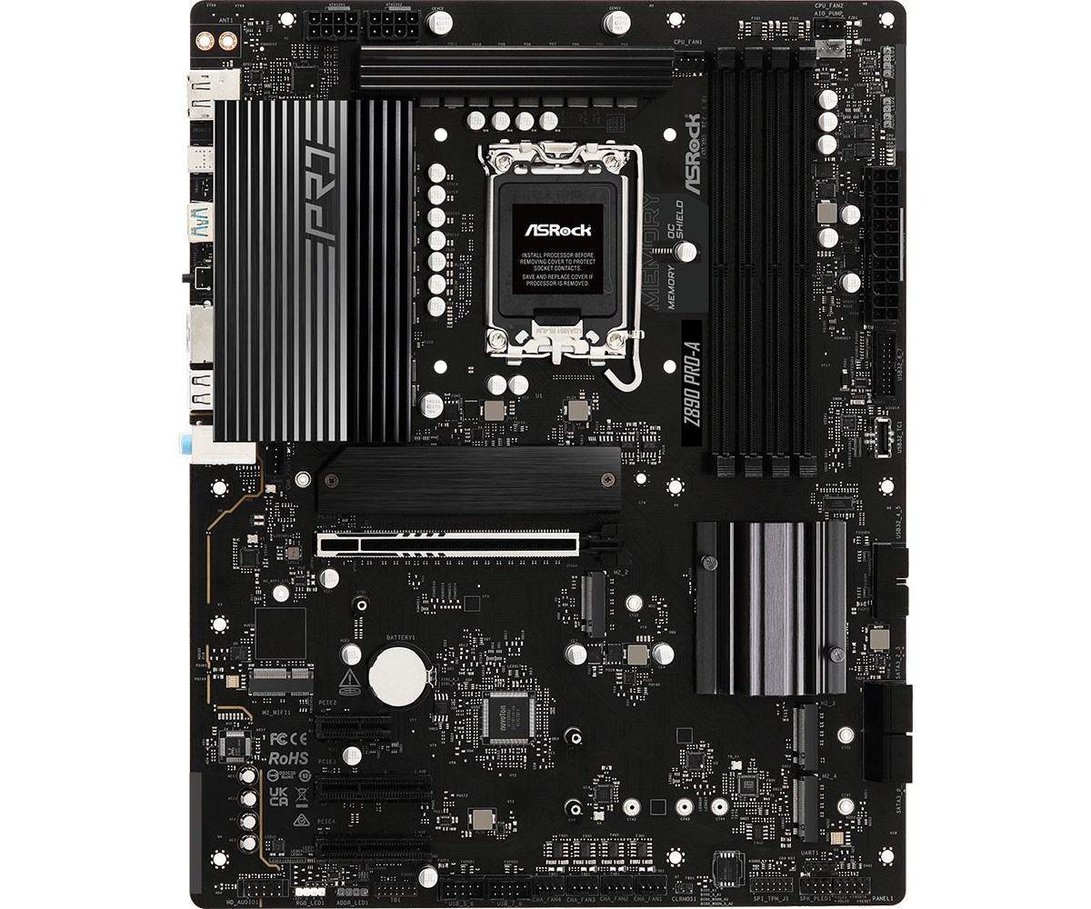 ASRock Z890 Pro-A Intel Z890 LGA 1851 (Socket V1) ATX motherboard ASRock Z890 Pro-A Intel Z890 LGA 1851 (Socket V1) ATX motherboard