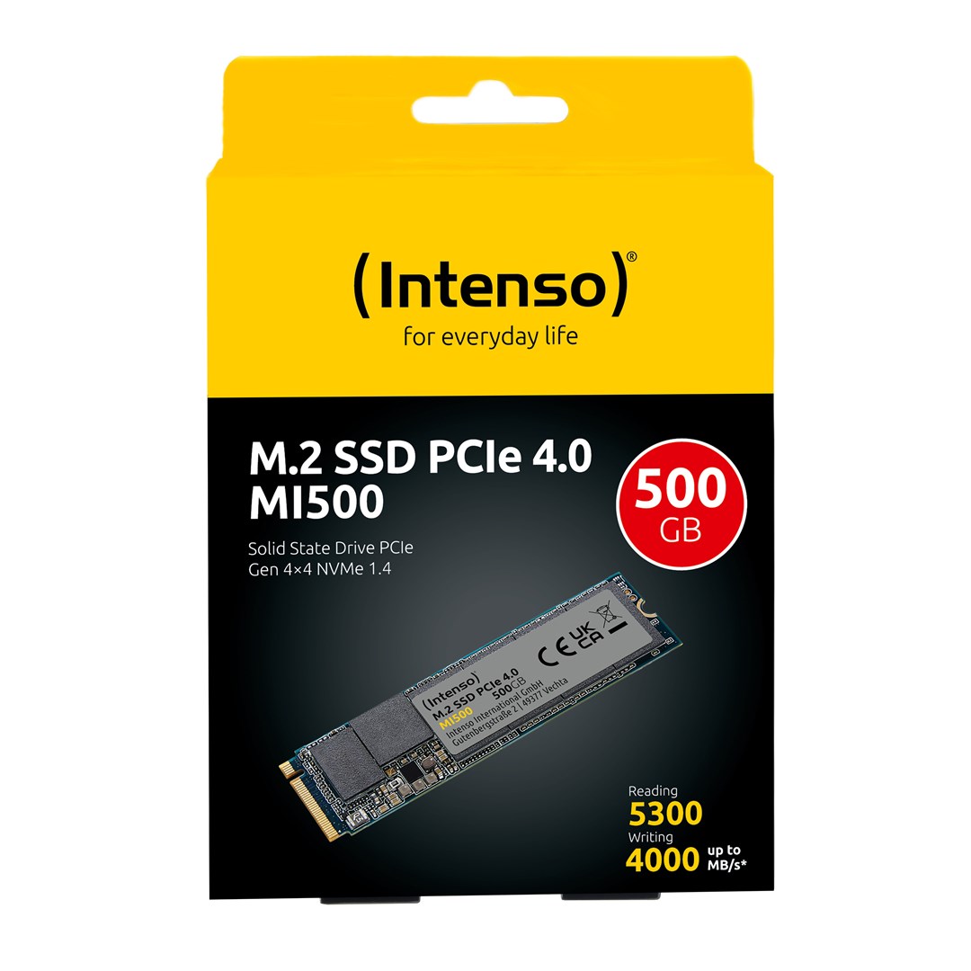 Intenso 3836450 internal solid state drive 500 GB M.2 PCI Express 4.0 NVMe Intenso 3836450 internal solid state drive 500 GB M.2 PCI Express 4.0 NVMe