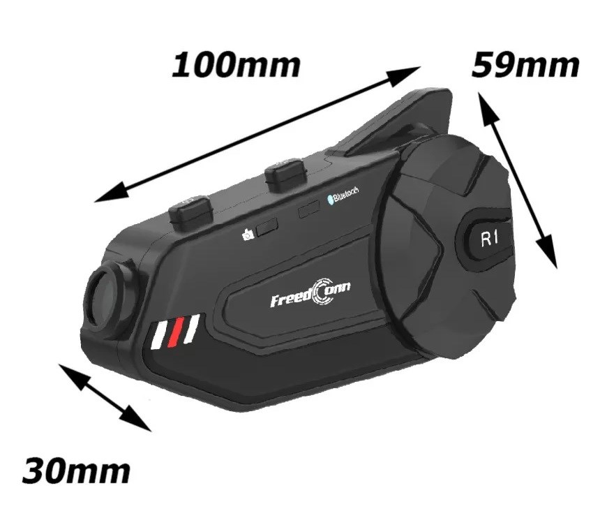 FREEDCONN R1 PLUS E motorcycle intercom Black FREEDCONN R1 PLUS E motorcycle intercom Black