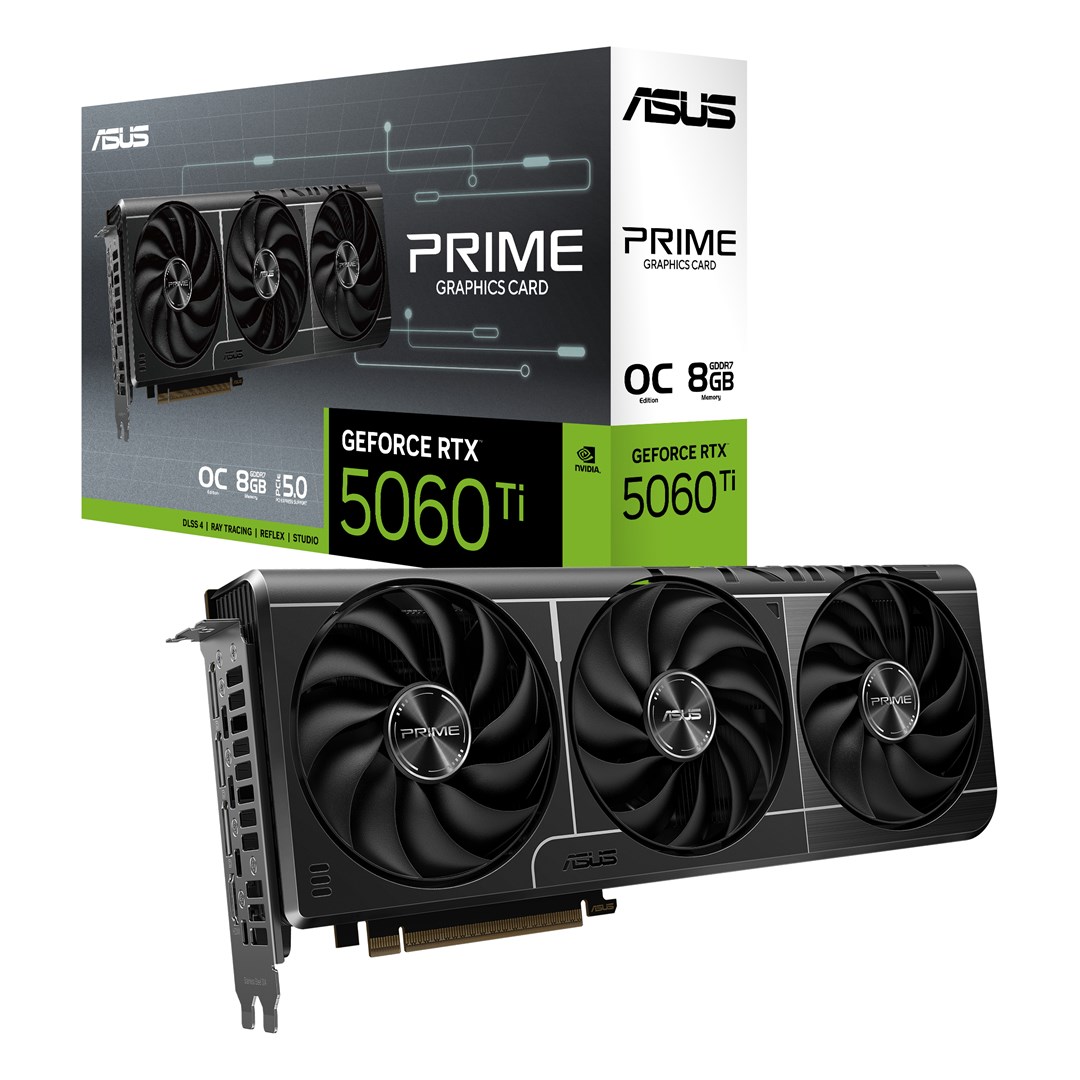 ASUS Prime GeForce RTX 5060 Ti 8 GB OC Grafikkarte ASUS Prime GeForce RTX 5060 Ti 8 GB OC Grafikkarte