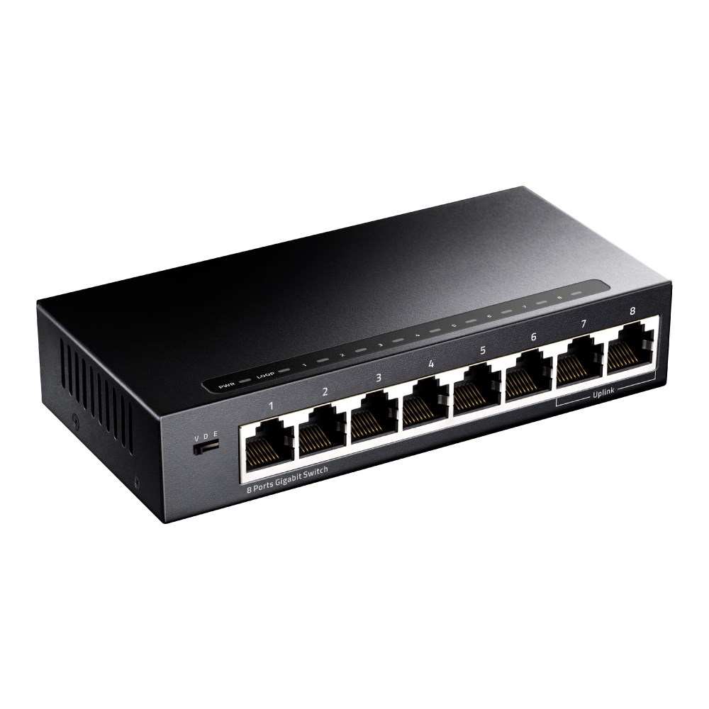Cudy GS108 network switch Gigabit Ethernet (10/100/1000) Black Cudy GS108 network switch Gigabit Ethernet (10/100/1000) Black