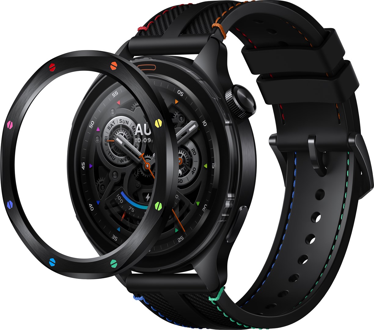 Xiaomi Watch S4 rainbow 3.63 cm (1.43") AMOLED 47.3 mm Digital 466 x 466 pixels Touchscreen Black, Multi Xiaomi Watch S4 rainbow 3.63 cm (1.43") AMOLED 47.3 mm Digital 466 x 466 pixels Touchscreen Black, Multi