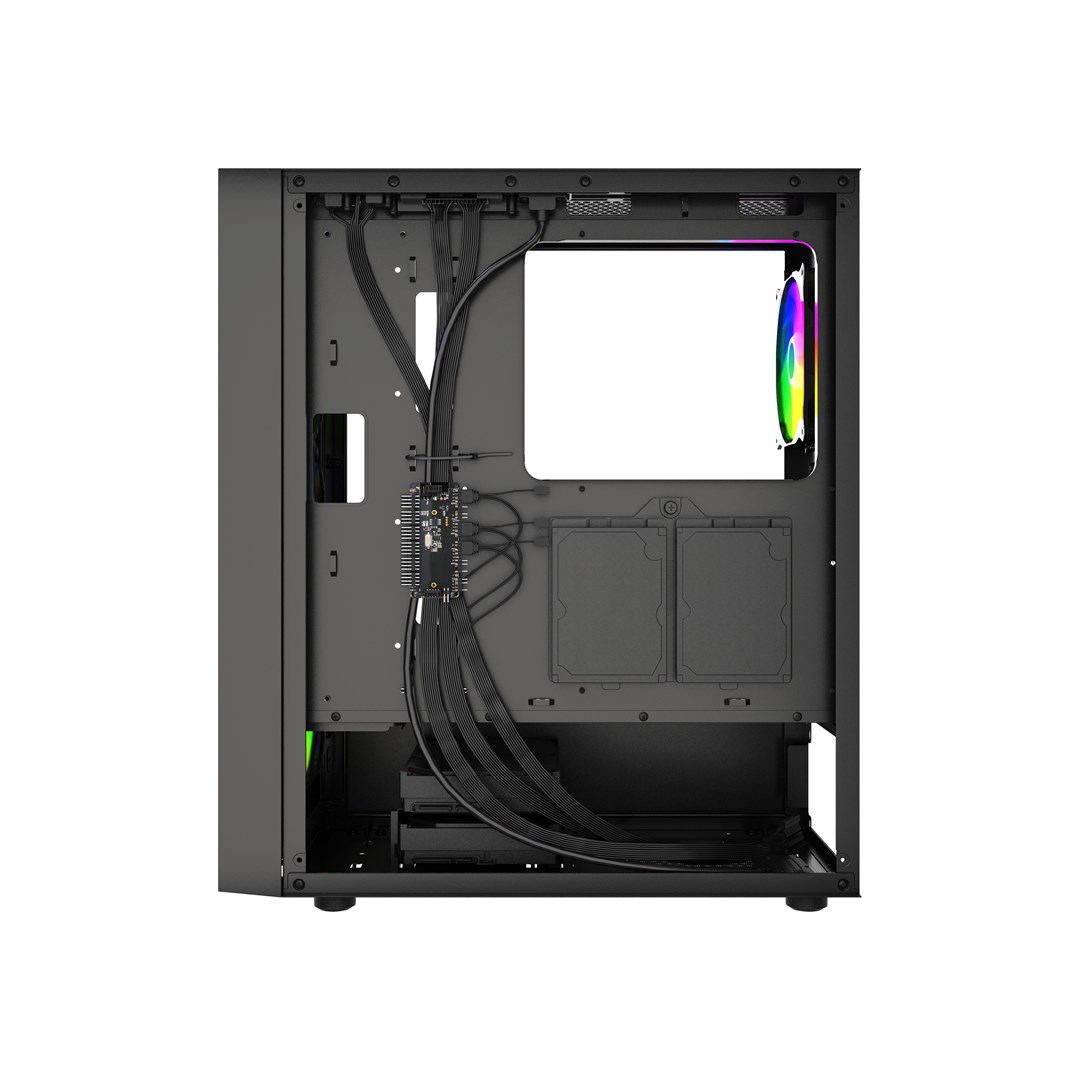 Gembird CCC-FC-4300 Gaming ATX Computer Case Fornax 4300, ARBG backlight, black Gembird CCC-FC-4300 Gaming ATX Computer Case Fornax 4300, ARBG backlight, black