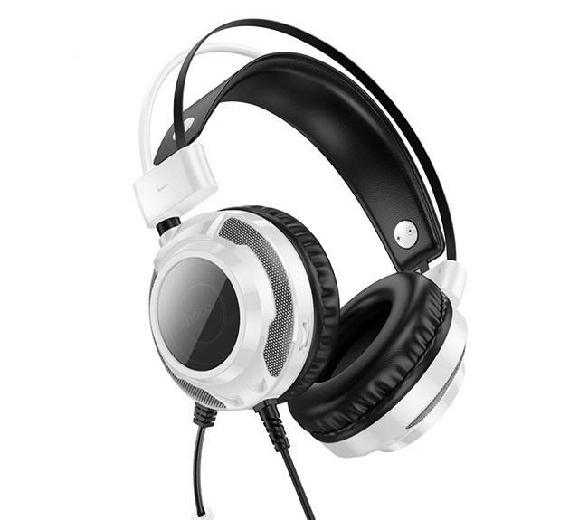 Hoco W110 Resource Gaming Headset Wired USB+ Jack 3.5 In-Ear White Hoco W110 Resource Gaming Headset Wired USB+ Jack 3.5 In-Ear White