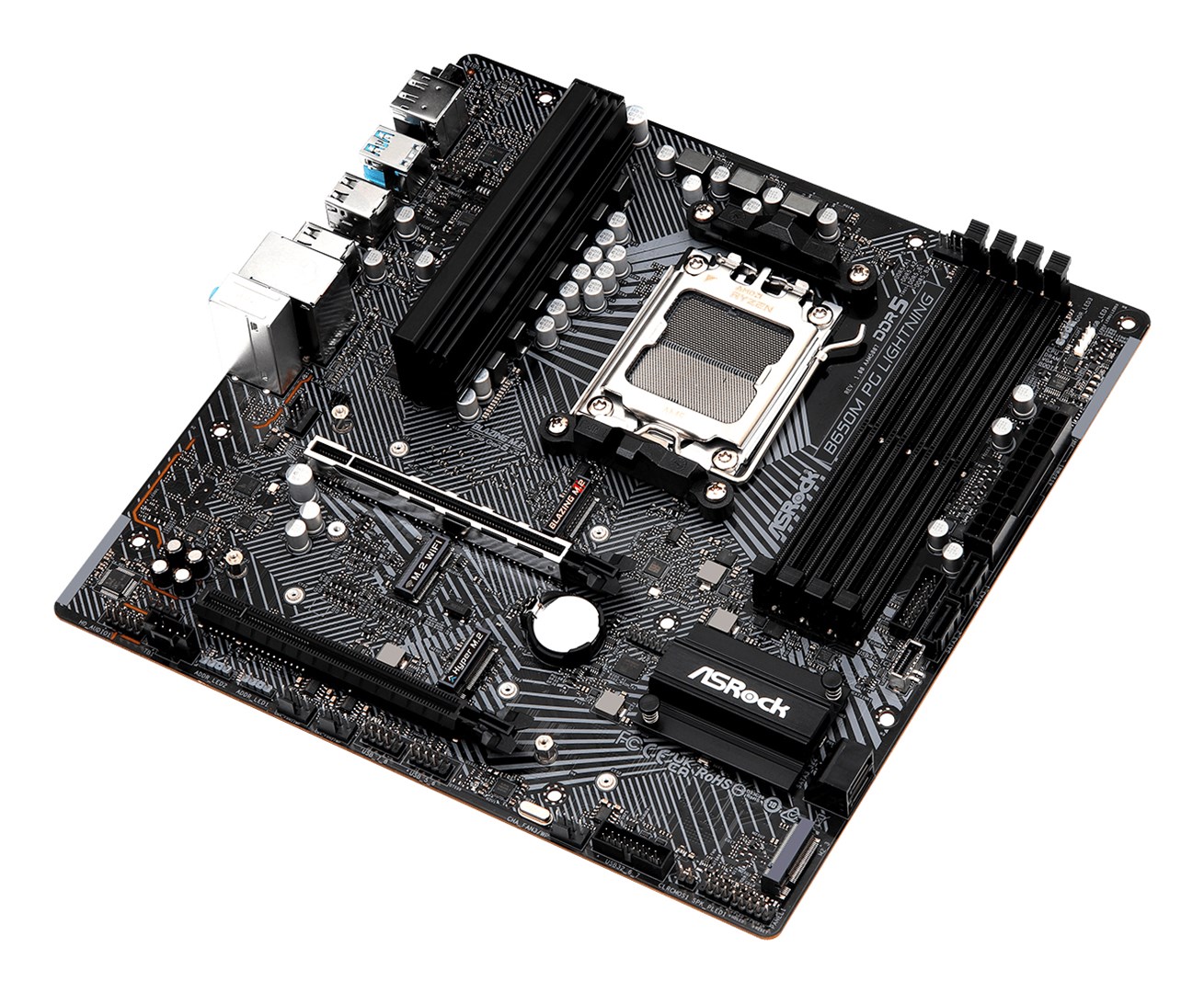 Asrock B650M PG Lightning AMD B650 Socket AM5 micro ATX Asrock B650M PG Lightning AMD B650 Socket AM5 micro ATX
