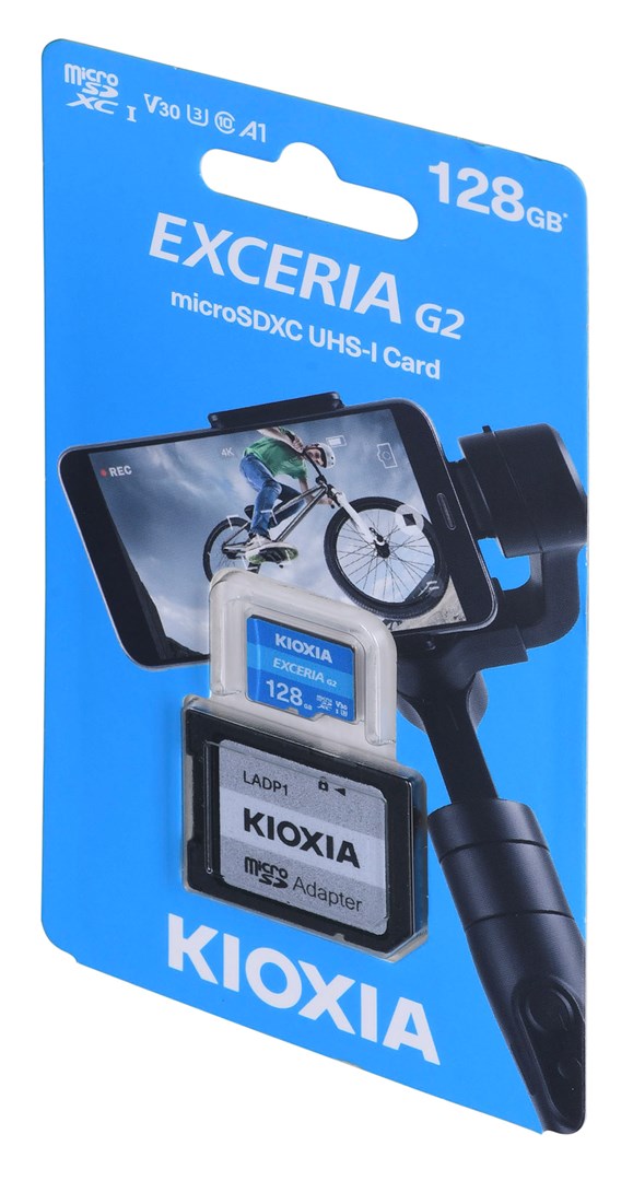 Kioxia EXCERIA G2 128 GB MicroSDHC UHS-III Class 10 Kioxia EXCERIA G2 128 GB MicroSDHC UHS-III Class 10