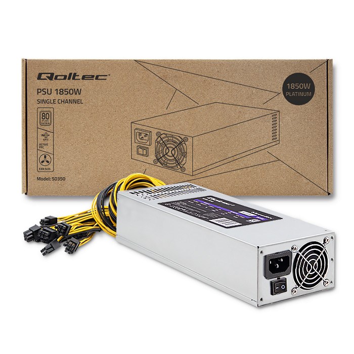 Qoltec 50350 power supply unit 1850 W Grey Qoltec 50350 power supply unit 1850 W Grey