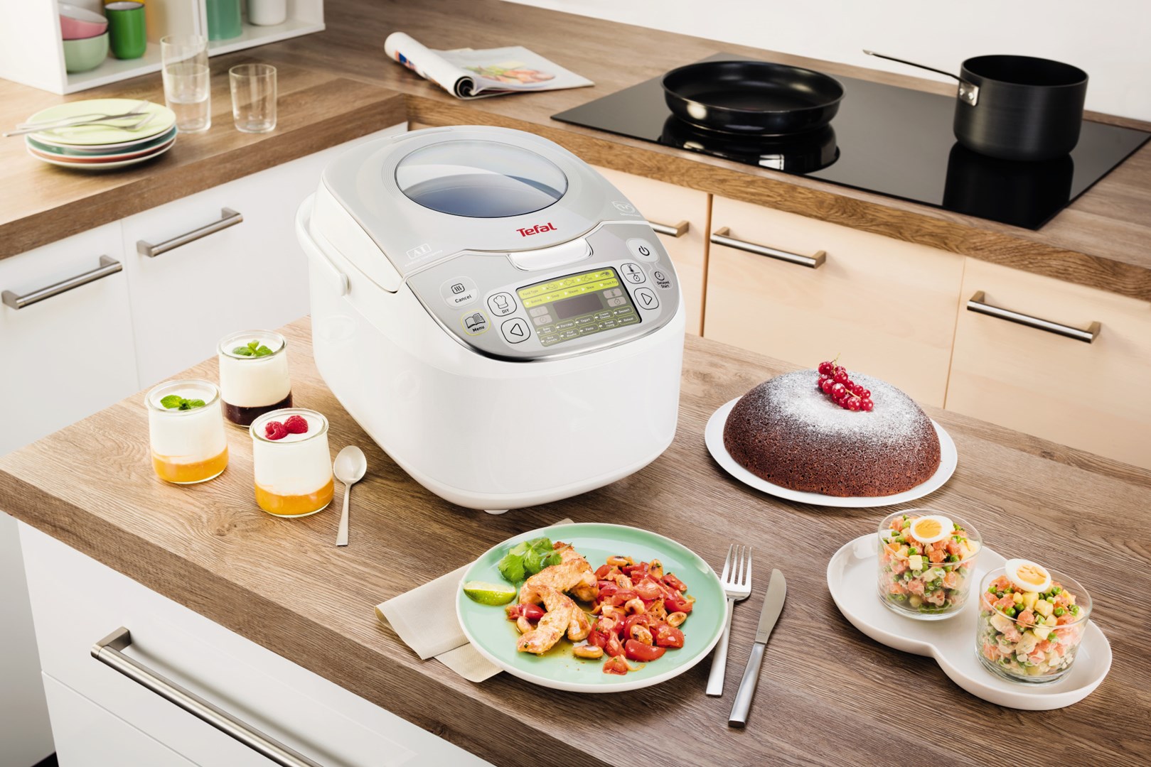 Tefal RK8121 1.8 L 750 W Silver, White Tefal RK8121 1.8 L 750 W Silver, White
