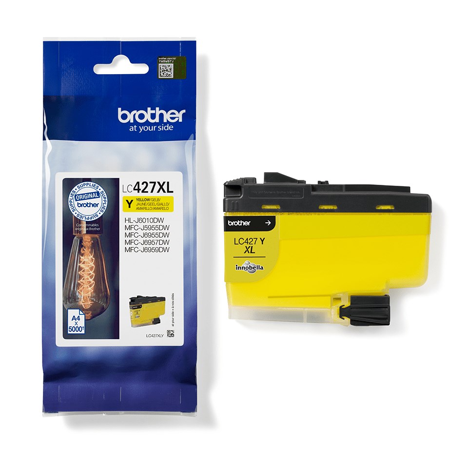 Brother LC-427XLY ink cartridge 1 pc(s) Original High (XL) Yield Yellow Brother LC-427XLY ink cartridge 1 pc(s) Original High (XL) Yield Yellow