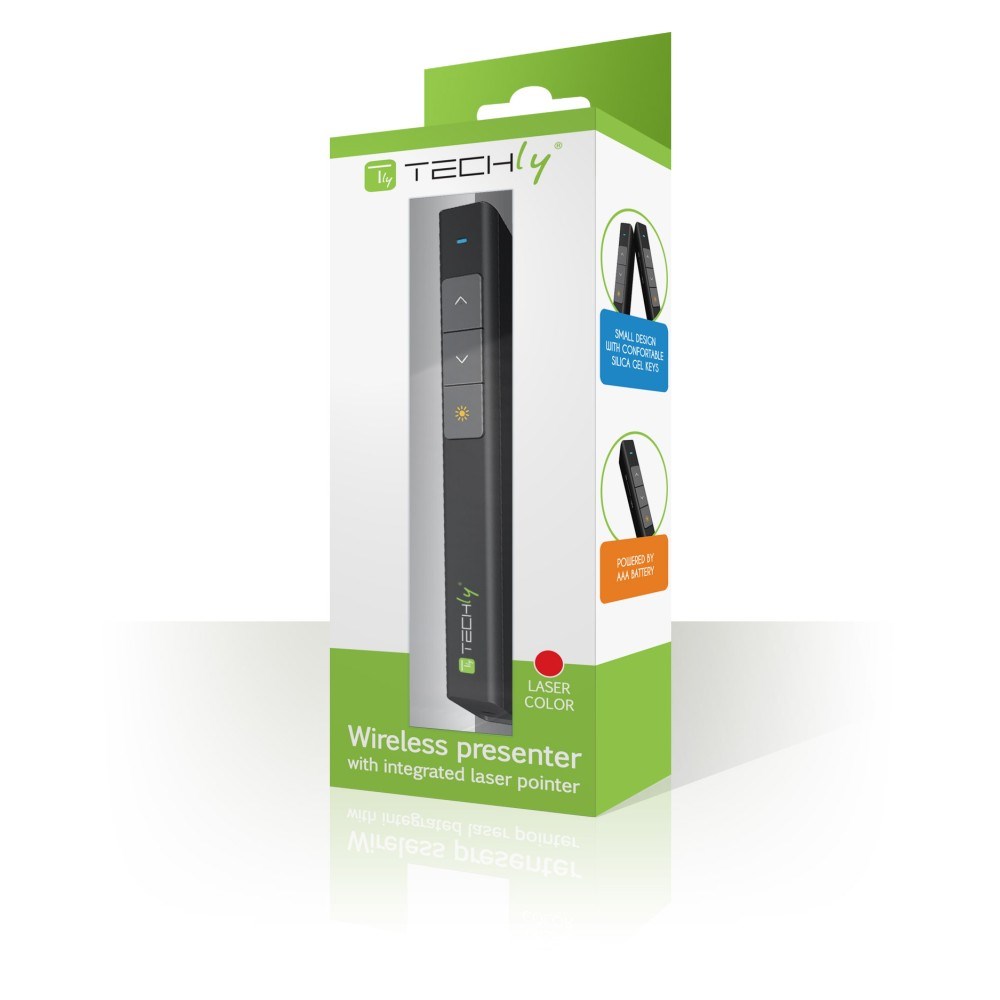 Techly ITC-LASER26 wireless presenter RF Black Techly ITC-LASER26 wireless presenter RF Black