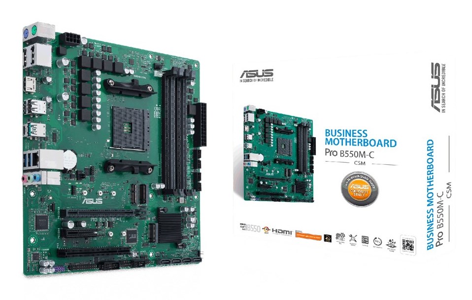 ASUS PRO B550M-C/CSM AMD B550 Socket AM4 micro ATX ASUS PRO B550M-C/CSM AMD B550 Socket AM4 micro ATX