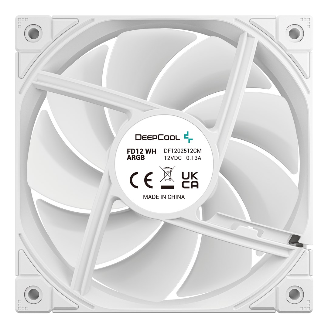 DeepCool FD12 ARGB WH-3 in 1 Computer case Fan 12 cm White 3 pc(s) DeepCool FD12 ARGB WH-3 in 1 Computer case Fan 12 cm White 3 pc(s)