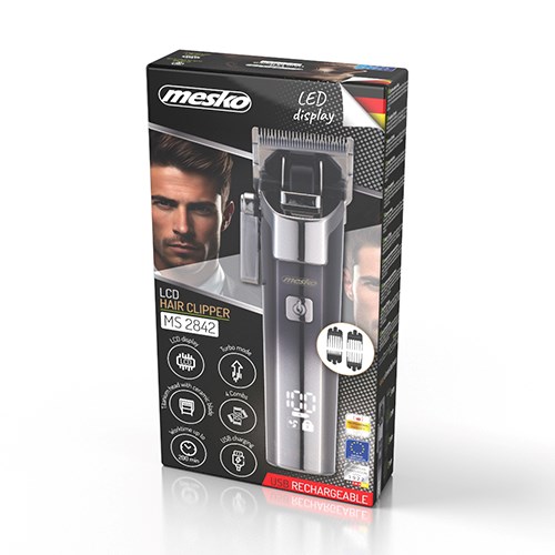 Mesko MS 2842 Hair clipper with LCD display - USB-c Mesko MS 2842 Hair clipper with LCD display - USB-c