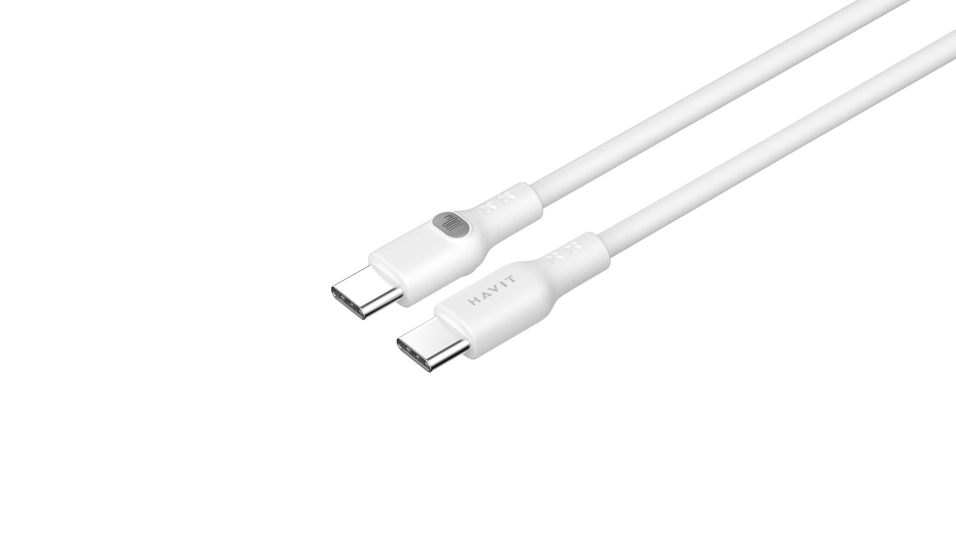 Havit CB6280 - USB Type C to USB Type C cable, 1 m (white) Havit CB6280 - USB Type C to USB Type C cable, 1 m (white)