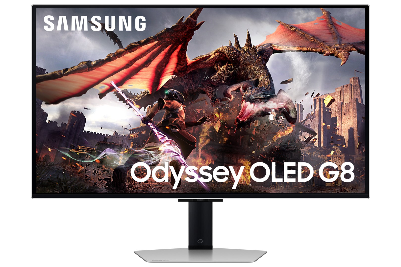 Samsung LS32DG802SUXDU | 32 " | OLED | 4K | 16:9 | 240 Hz | 0.03 ms | 3840 x 2160 pixels | 200 cd/m2 | HDMI ports quantity 2 | Silver Samsung LS32DG802SUXDU | 32 " | OLED | 4K | 16:9 | 240 Hz | 0.03 ms | 3840 x 2160 pixels | 200 cd/m2 | HDMI ports quantity 2 | Silver