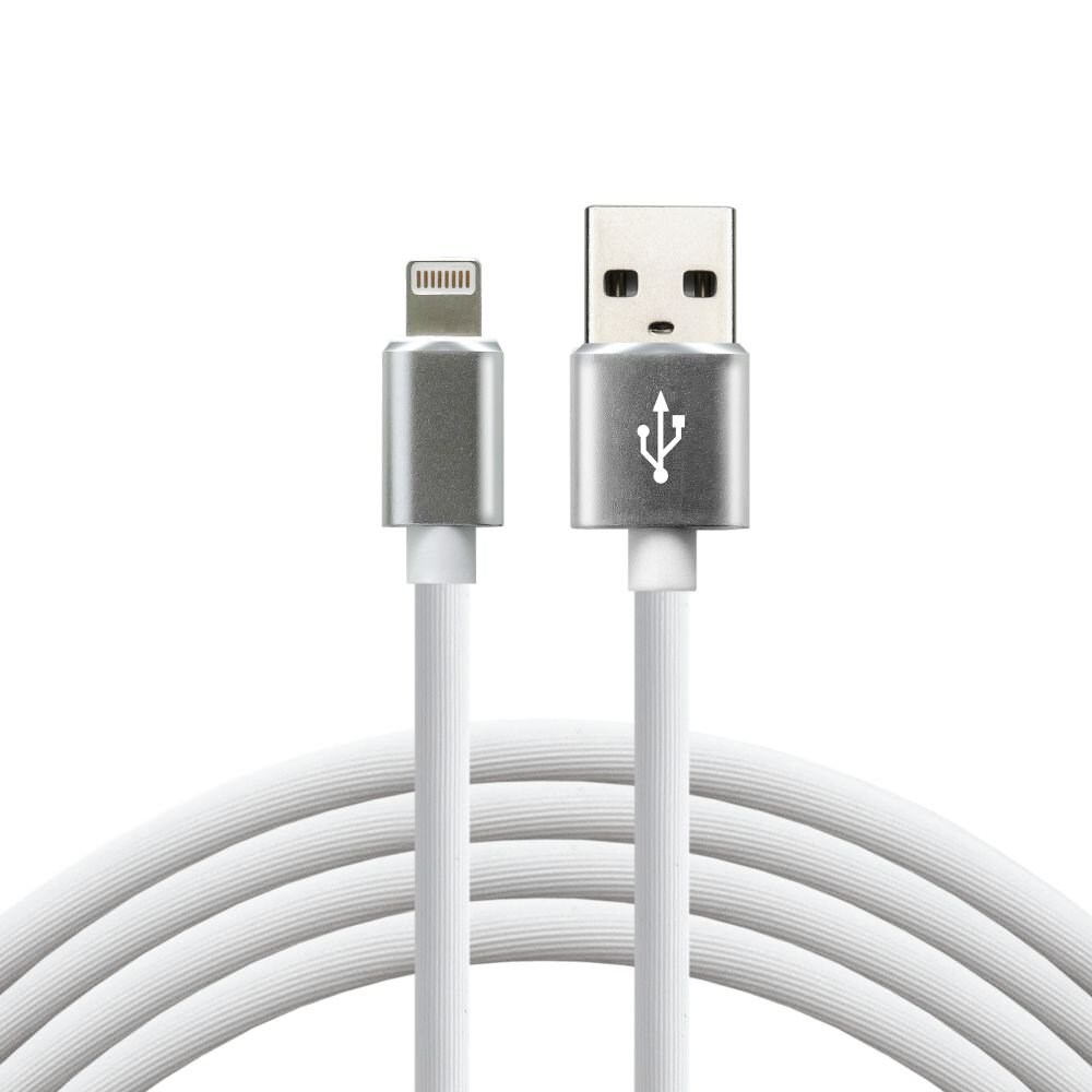 everActive cable USB Lightning 1m - White, silicone, quick charge, 2,4A - CBS-1IW everActive cable USB Lightning 1m - White, silicone, quick charge, 2,4A - CBS-1IW