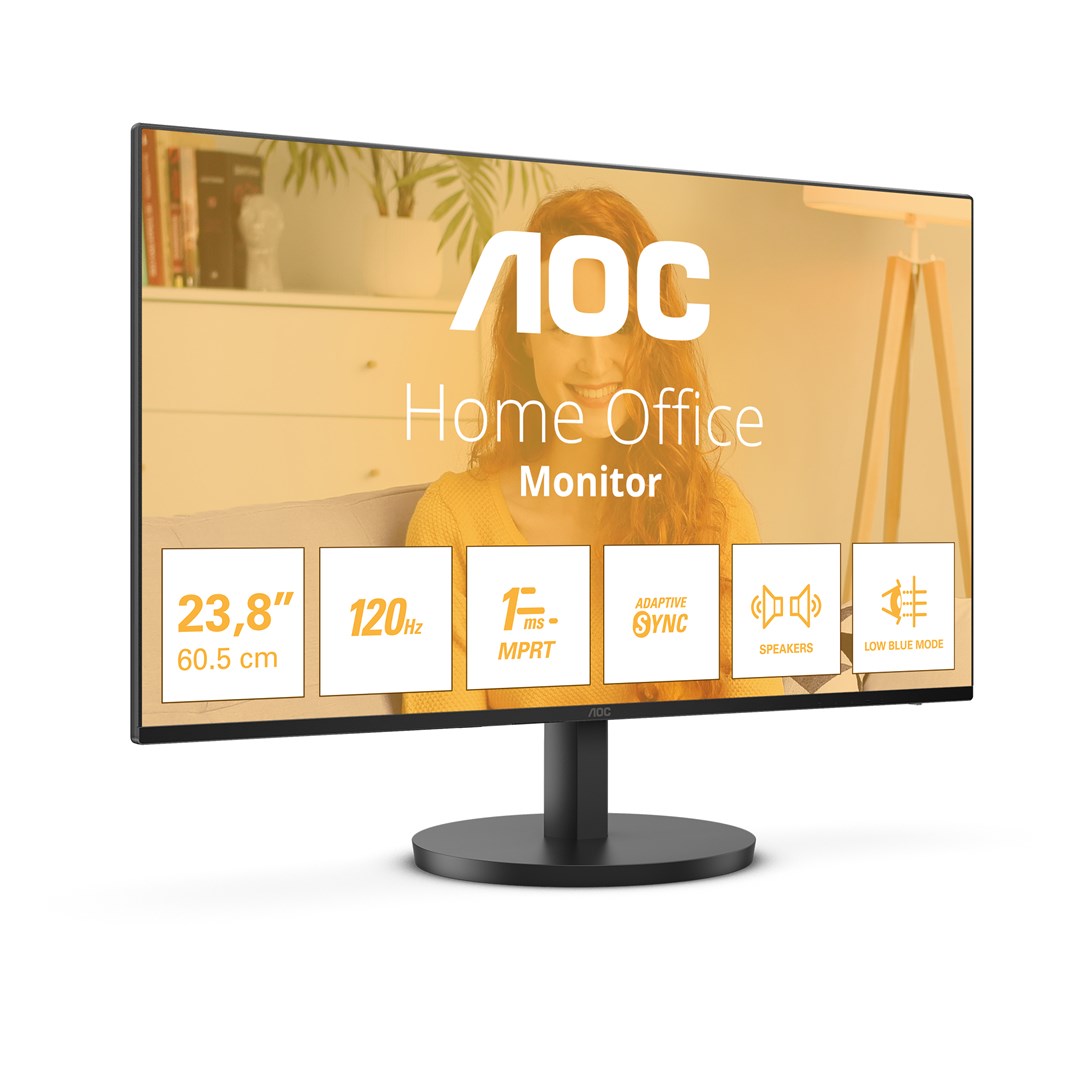 AOC B3 24B3QA2 computer monitor 60.5 cm (23.8") 1920 x 1080 pixels Full HD LED Black AOC B3 24B3QA2 computer monitor 60.5 cm (23.8") 1920 x 1080 pixels Full HD LED Black
