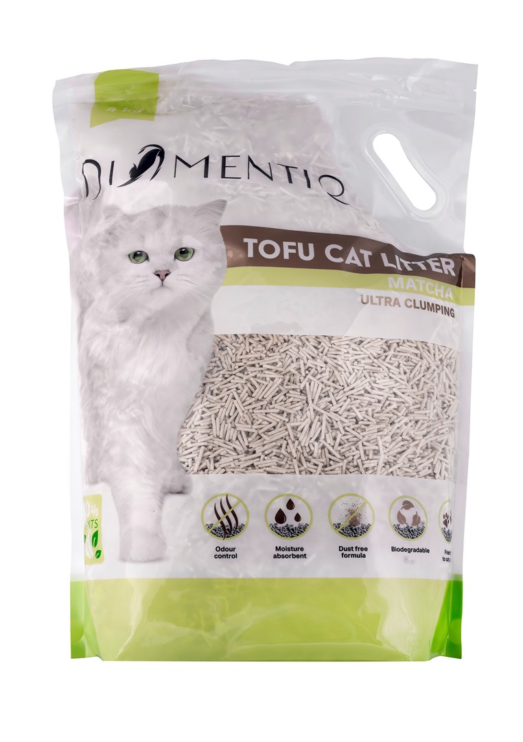 DIAMENTIQ Tofu Matcha Ultra clumping - plant-based litter - 4kg DIAMENTIQ Tofu Matcha Ultra clumping - plant-based litter - 4kg