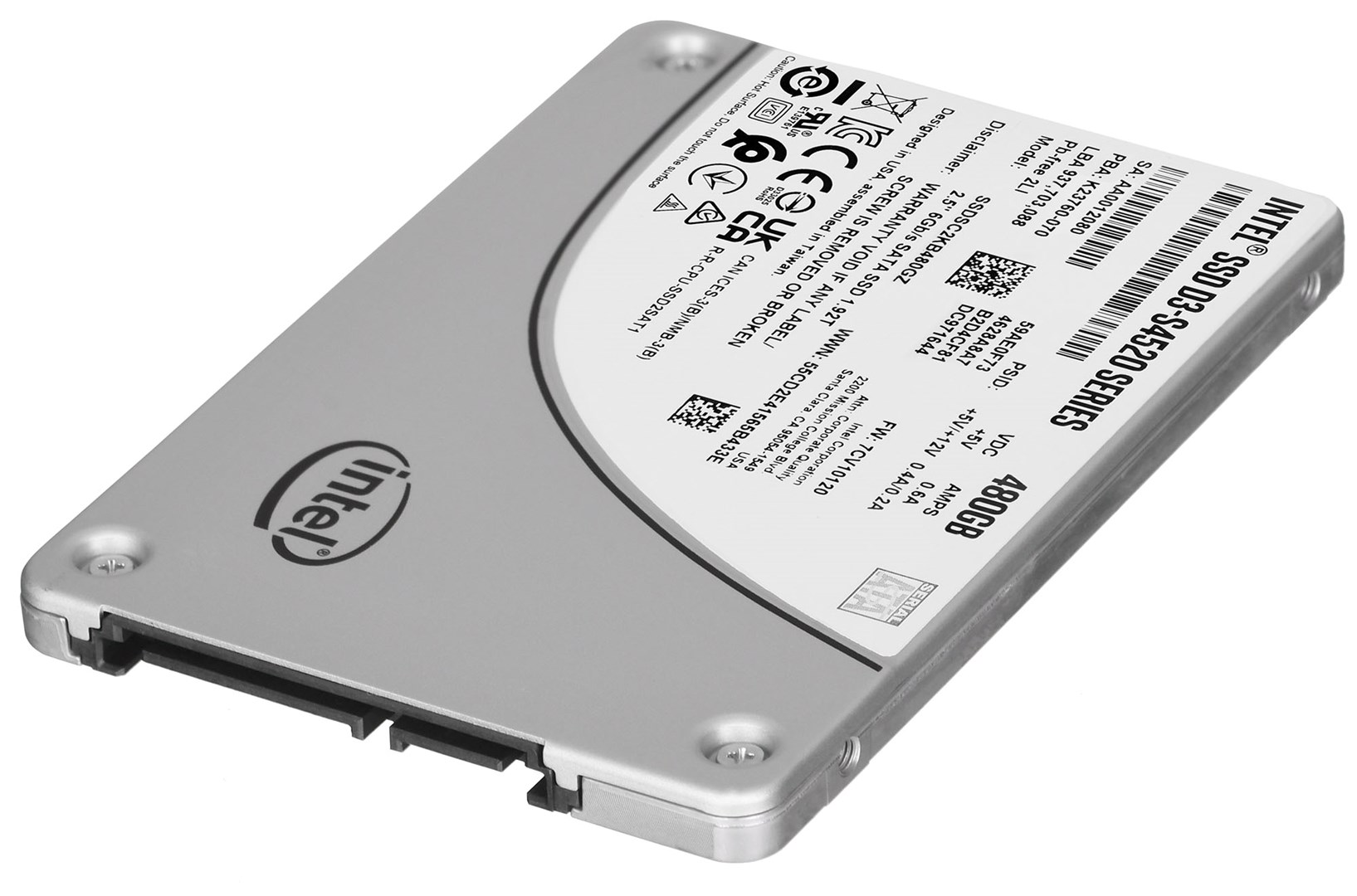 SSD Solidigm (Intel) S4520 480GB SATA 2.5" SSDSCKKB480GZ01 (DWPD up to 3) SSD Solidigm (Intel) S4520 480GB SATA 2.5" SSDSCKKB480GZ01 (DWPD up to 3)