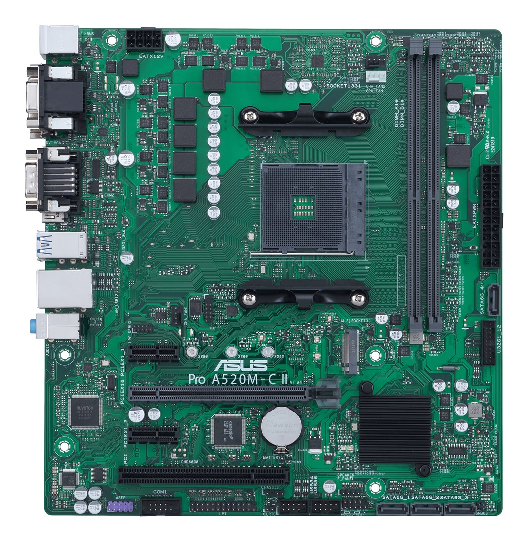 ASUS PRO A520M-C II/CSM AMD A520 Socket AM4 micro ATX ASUS PRO A520M-C II/CSM AMD A520 Socket AM4 micro ATX