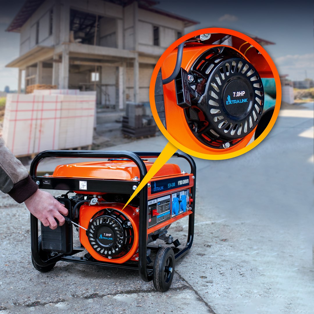 Extralink Power generator EGH-3000 hybrid, 3kW 1F Extralink Power generator EGH-3000 hybrid, 3kW 1F