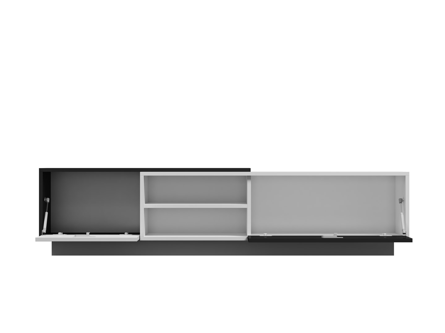 Cama TV cabinet SIGMA1 180 white/black gloss Cama TV cabinet SIGMA1 180 white/black gloss