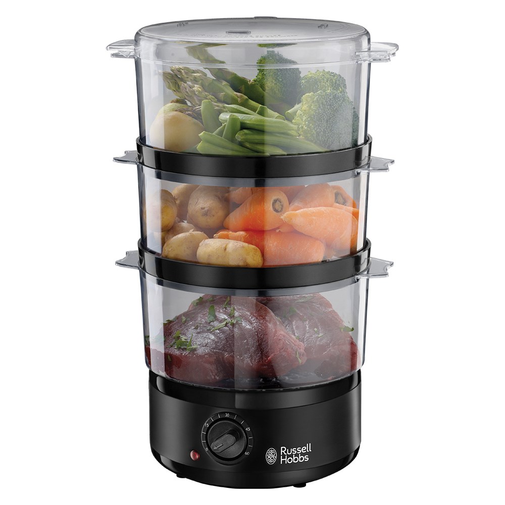 Russell Hobbs 26530-56 steam cooker 3 basket(s) Freestanding 400 W Black, Translucent Russell Hobbs 26530-56 steam cooker 3 basket(s) Freestanding 400 W Black, Translucent