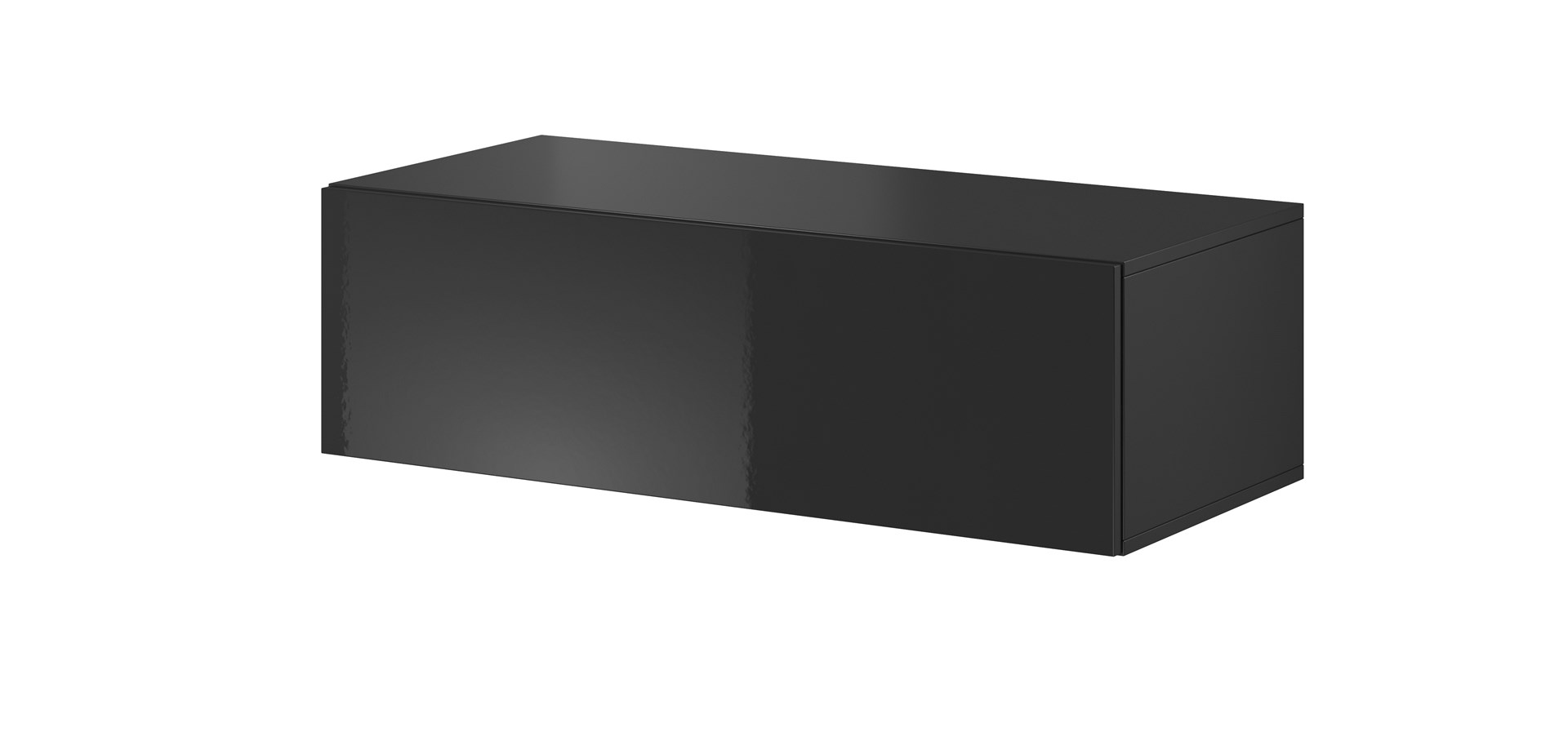 Cama Living room cabinet set VIGO SLANT 3 black/black gloss Cama Living room cabinet set VIGO SLANT 3 black/black gloss