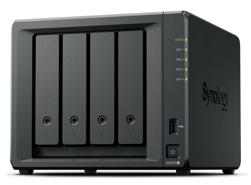 Synology DiskStation DS425+ NAS/storage server Intel® Celeron® J4125 2 GB DDR4 0 TB Black - only Synology HDD Synology DiskStation DS425+ NAS/storage server Intel® Celeron® J4125 2 GB DDR4 0 TB Black - only Synology HDD