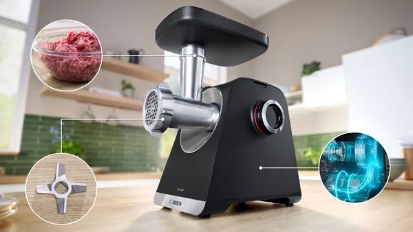 Bosch Serie 6 MFWS650B mincer 500 W Black, Silver Bosch Serie 6 MFWS650B mincer 500 W Black, Silver