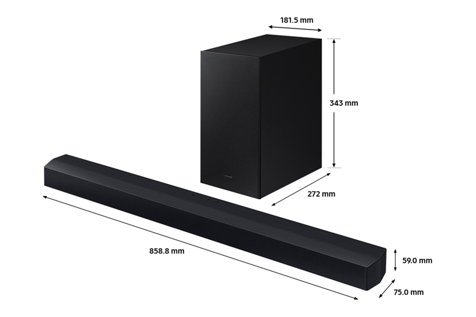 Samsung HW-C400/EN soundbar speaker Black 2.0 channels Samsung HW-C400/EN soundbar speaker Black 2.0 channels