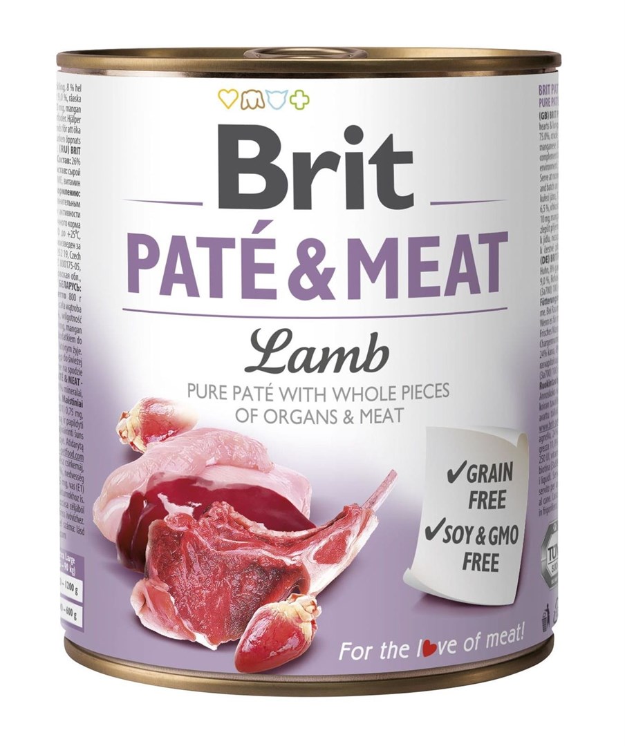 BRIT Paté & Meat with lamb - wet dog food - 800g BRIT Paté & Meat with lamb - wet dog food - 800g