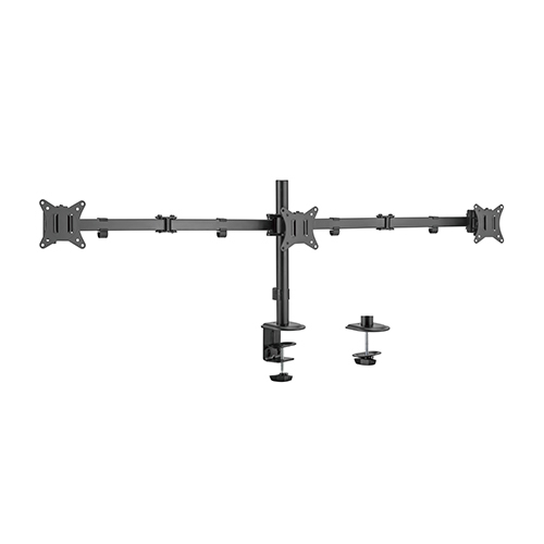 Gembird MA-D3-01 Adjustable desk 3-display mounting arm (rotate, tilt, swivel), 17”-27”, up to 7 kg Gembird MA-D3-01 Adjustable desk 3-display mounting arm (rotate, tilt, swivel), 17”-27”, up to 7 kg