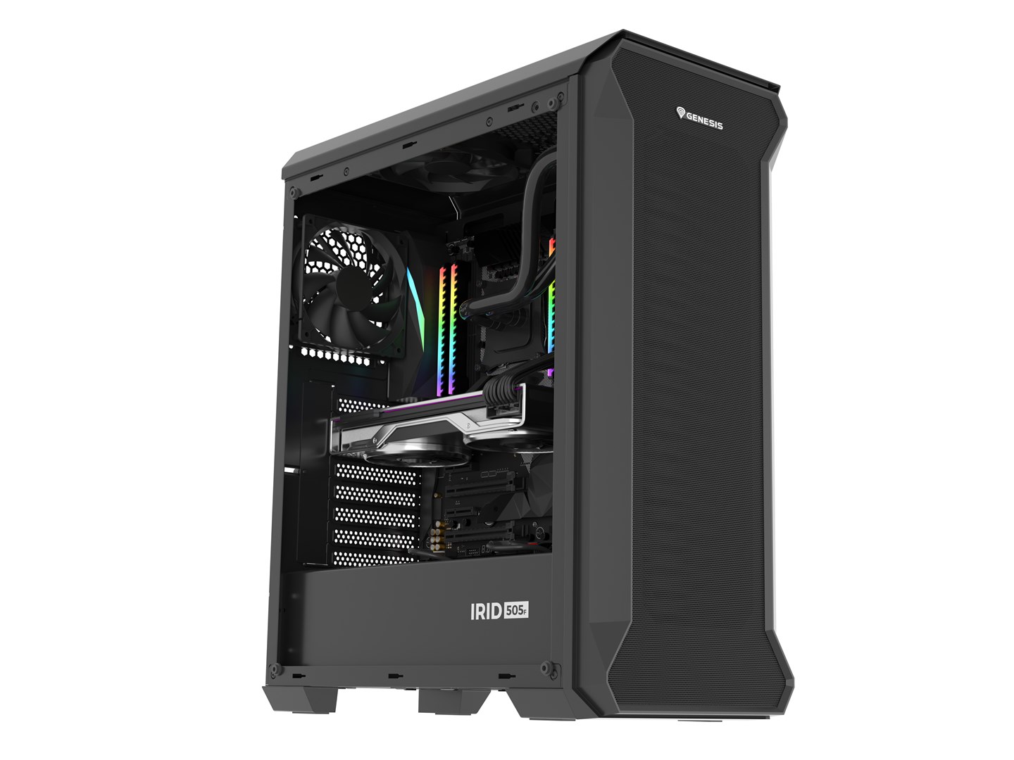 GENESIS Irid 505F Midi Tower Black GENESIS Irid 505F Midi Tower Black