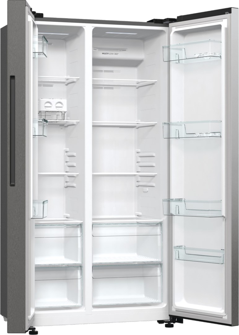 Gorenje NRR9185EAXL side-by-side refrigerator Freestanding 550 L E Silver Gorenje NRR9185EAXL side-by-side refrigerator Freestanding 550 L E Silver