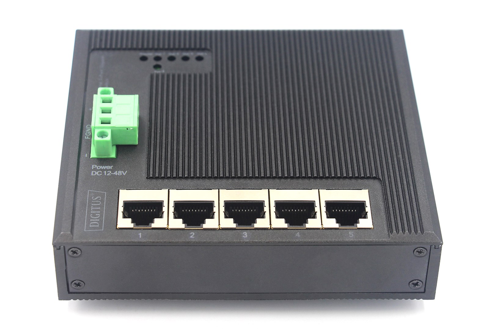 Digitus 5 Port Gigabit Ethernet Network Switch Switch, Flat, Industrial, Unmanaged Digitus 5 Port Gigabit Ethernet Network Switch Switch, Flat, Industrial, Unmanaged