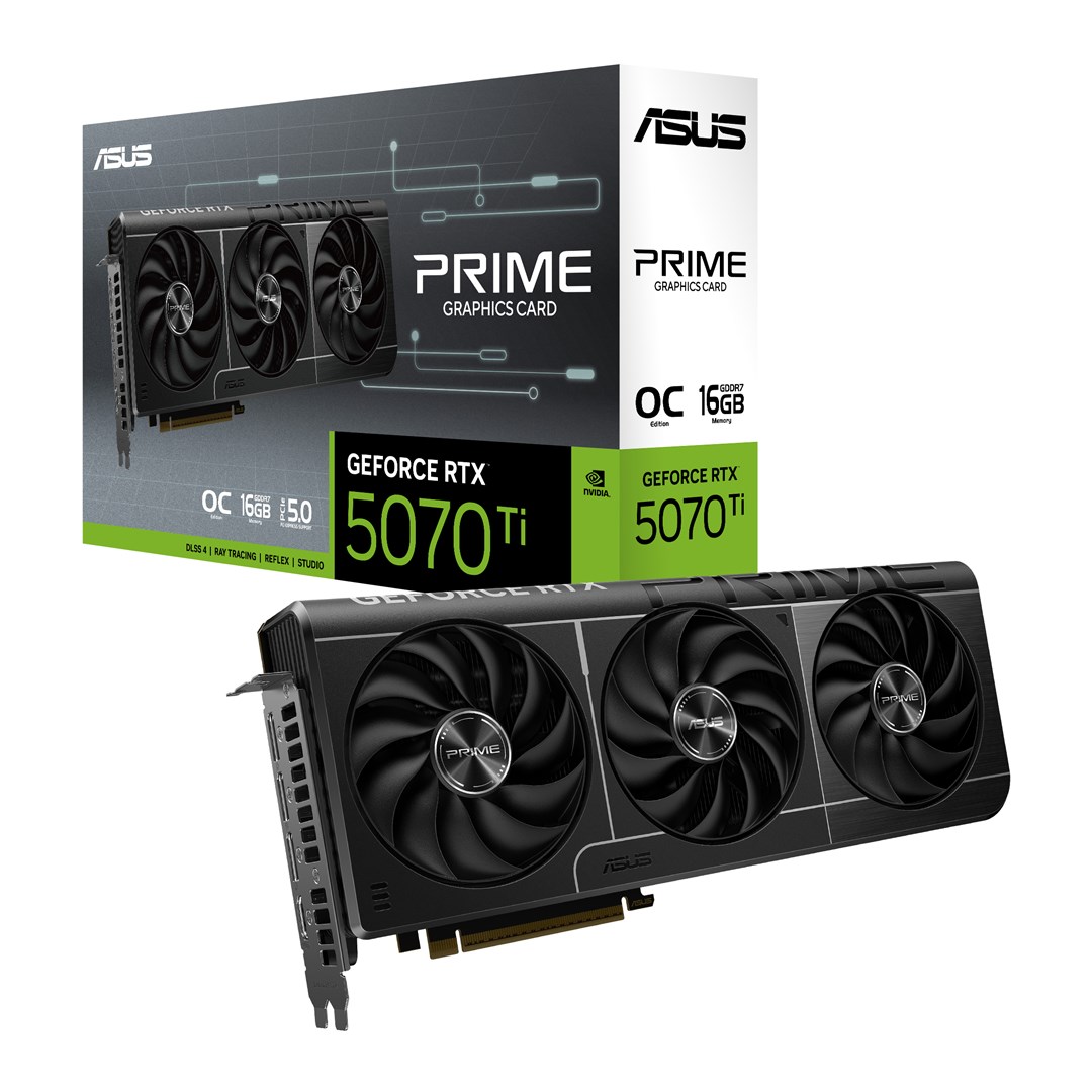 ASUS Prime -RTX5070TI-O16G NVIDIA GeForce RTX 5070 Ti 16 GB GDDR7 ASUS Prime -RTX5070TI-O16G NVIDIA GeForce RTX 5070 Ti 16 GB GDDR7