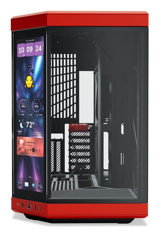 HYTE Y70 Touch Infinite Midi Tower Black, Cherry colour HYTE Y70 Touch Infinite Midi Tower Black, Cherry colour