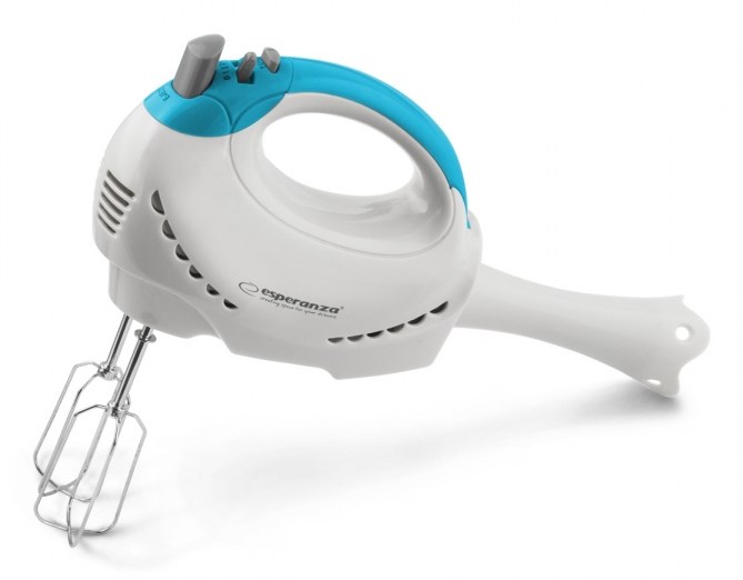 Esperanza EKM010 mixer Hand mixer 300 W Light Blue, White Esperanza EKM010 mixer Hand mixer 300 W Light Blue, White